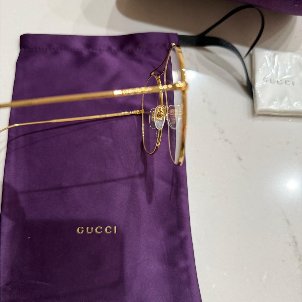 Brand new Gucci GG1479S Gold Aviator Sunglasses - Picture 6 of 7